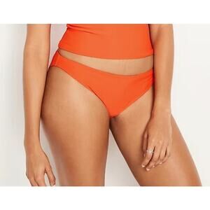 NWT Old Navy Orange Bikini Swimsuit Bottoms sz XXL Summer Beach Low Waisted